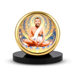 Car Desk/Table Top Ramakrishna Paramahamsa Metal Golden Photo Stand 2x2 Inches, Compact & Stylish Spiritual Display for Car, Home & Office (Pack of 1) (F18698) Car Desk/Table Top Ramakrishna Paramahamsa Metal Golden Photo Stand 2x2 Inches, Compact & Stylish Spiritual Display for Car, Home & Office (Pack of 1) (F18698)