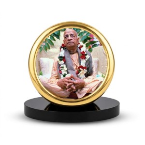 Car Desk/Table Top Bhaktivedanta Swami Prabhupada Metal Golden Photo Stand 2x2 Inches, Compact & Stylish Spiritual Display for Car, Home & Office (Pack of 1) (F20709) Car Desk/Table Top Bhaktivedanta Swami Prabhupada Metal Golden Photo Stand 2x2 Inches, Compact & Stylish Spiritual Display for Car, Home & Office (Pack of 1) (F20709)