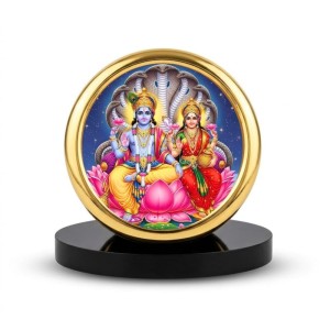 Car Desk/Table Top Lord Vishnu and Lakshmi Metal Golden Photo Stand 2x2 Inches, Compact & Stylish Spiritual Display for Car, Home & Office (Pack of 1) (F18864) Car Desk/Table Top Lord Vishnu and Lakshmi Metal Golden Photo Stand 2x2 Inches, Compact & Stylish Spiritual Display for Car, Home & Office (Pack of 1) (F18864)
