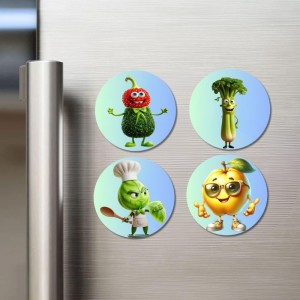 Watermelon, Celery, Brussels Sprout, Lemon Fridge Magnets 4 Piece Set | 3 Inch Round Wall Fridge Decor (F23299) Watermelon, Celery, Brussels Sprout, Lemon Fridge Magnets 4 Piece Set | 3 Inch Round Wall Fridge Decor (F23299)