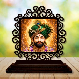 Car Desk/Table Top Khatu Shyam Wooden Showpiece 3x4 Inches, Compact & Stylish Spiritual Display for Car, Home & Office (Pack of 1) (F19940) Car Desk/Table Top Khatu Shyam Wooden Showpiece 3x4 Inches, Compact & Stylish Spiritual Display for Car, Home & Office (Pack of 1) (F19940)