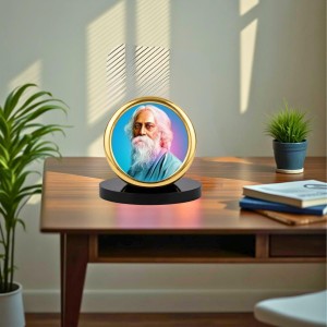 Car Desk/Table Top Rabindranath Metal Golden Photo Stand 2x2 Inches, Compact & Stylish Spiritual Display for Car, Home & Office (Pack of 1) (F18527) Car Desk/Table Top Rabindranath Metal Golden Photo Stand 2x2 Inches, Compact & Stylish Spiritual Display for Car, Home & Office (Pack of 1) (F18527)