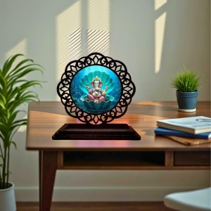 Car Desk/Table Top Lord Ganesha Wooden Showpiece 3x4 Inches, Compact & Stylish Spiritual Display for Car, Home & Office (Pack of 1) (F19732) Car Desk/Table Top Lord Ganesha Wooden Showpiece 3x4 Inches, Compact & Stylish Spiritual Display for Car, Home & Office (Pack of 1) (F19732)