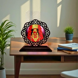 Car Desk/Table Top Goddess Kali Wooden Showpiece 3x4 Inches, Compact & Stylish Spiritual Display for Car, Home & Office (Pack of 1) (F19659) Car Desk/Table Top Goddess Kali Wooden Showpiece 3x4 Inches, Compact & Stylish Spiritual Display for Car, Home & Office (Pack of 1) (F19659)