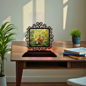 Car Desk/Table Top Lord Karthikeya Wooden Showpiece 3x4 Inches, Compact & Stylish Spiritual Display for Car, Home & Office (Pack of 1) (F20066) Car Desk/Table Top Lord Karthikeya Wooden Showpiece 3x4 Inches, Compact & Stylish Spiritual Display for Car, Home & Office (Pack of 1) (F20066)
