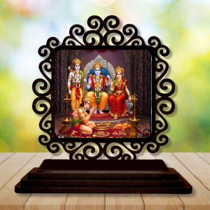 Car Desk/Table Top Lord Rama and Sita and Lakshmana Wooden Showpiece 3x4 Inches, Compact & Stylish Spiritual Display for Car, Home & Office (Pack of 1) (F20006) Car Desk/Table Top Lord Rama and Sita and Lakshmana Wooden Showpiece 3x4 Inches, Compact & Stylish Spiritual Display for Car, Home & Office (Pack of 1) (F20006)