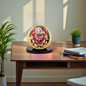 Car Desk/Table Top Maa Kali Metal Golden Photo Stand 2x2 Inches, Compact & Stylish Spiritual Display for Car, Home & Office (Pack of 1) (F18762) Car Desk/Table Top Maa Kali Metal Golden Photo Stand 2x2 Inches, Compact & Stylish Spiritual Display for Car, Home & Office (Pack of 1) (F18762)