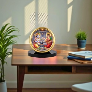 Car Desk/Table Top Lord Shiva Metal Golden Photo Stand 2x2 Inches, Compact & Stylish Spiritual Display for Car, Home & Office (Pack of 1) (F18655) Car Desk/Table Top Lord Shiva Metal Golden Photo Stand 2x2 Inches, Compact & Stylish Spiritual Display for Car, Home & Office (Pack of 1) (F18655)