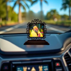 Car Desk/Table Top Premanand Govind Sharan Ji Maharaj Wooden Showpiece 3x4 Inches, Compact & Stylish Spiritual Display for Car, Home & Office (Pack of 1) (F19957) Car Desk/Table Top Premanand Govind Sharan Ji Maharaj Wooden Showpiece 3x4 Inches, Compact & Stylish Spiritual Display for Car, Home & Office (Pack of 1) (F19957)