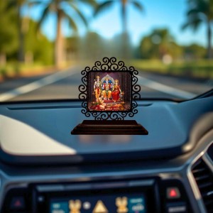 Car Desk/Table Top Lord Rama and Sita and Lakshmana Wooden Showpiece 3x4 Inches, Compact & Stylish Spiritual Display for Car, Home & Office (Pack of 1) (F20006) Car Desk/Table Top Lord Rama and Sita and Lakshmana Wooden Showpiece 3x4 Inches, Compact & Stylish Spiritual Display for Car, Home & Office (Pack of 1) (F20006)