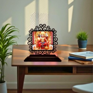 Car Desk/Table Top Lord Hanuman Wooden Showpiece 3x4 Inches, Compact & Stylish Spiritual Display for Car, Home & Office (Pack of 1) (F20035) Car Desk/Table Top Lord Hanuman Wooden Showpiece 3x4 Inches, Compact & Stylish Spiritual Display for Car, Home & Office (Pack of 1) (F20035)