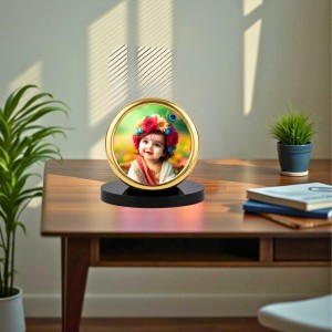 Car Desk/Table Top Little Krishna Metal Golden Photo Stand 2x2 Inches, Compact & Stylish Spiritual Display for Car, Home & Office (Pack of 1) (F18579) Car Desk/Table Top Little Krishna Metal Golden Photo Stand 2x2 Inches, Compact & Stylish Spiritual Display for Car, Home & Office (Pack of 1) (F18579)