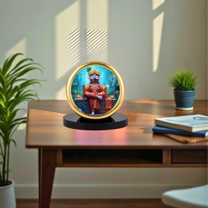 Car Desk/Table Top Lord Jagannath Metal Golden Photo Stand 2x2 Inches, Compact & Stylish Spiritual Display for Car, Home & Office (Pack of 1) (F18751) Car Desk/Table Top Lord Jagannath Metal Golden Photo Stand 2x2 Inches, Compact & Stylish Spiritual Display for Car, Home & Office (Pack of 1) (F18751)