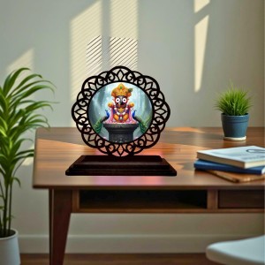 Car Desk/Table Top Lord Jagannath Wooden Showpiece 3x4 Inches, Compact & Stylish Spiritual Display for Car, Home & Office (Pack of 1) (F19680) Car Desk/Table Top Lord Jagannath Wooden Showpiece 3x4 Inches, Compact & Stylish Spiritual Display for Car, Home & Office (Pack of 1) (F19680)