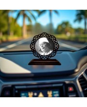 Car Desk/Table Top Kazi Nazrul Islam Wooden Showpiece 3x4 Inches, Compact & Stylish Spiritual Display for Car, Home & Office (Pack of 1) (F19655)