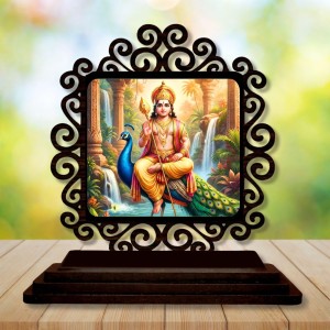 Car Desk/Table Top Lord Karthikeya Wooden Showpiece 3x4 Inches, Compact & Stylish Spiritual Display for Car, Home & Office (Pack of 1) (F19777) Car Desk/Table Top Lord Karthikeya Wooden Showpiece 3x4 Inches, Compact & Stylish Spiritual Display for Car, Home & Office (Pack of 1) (F19777)