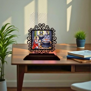 Car Desk/Table Top Lord Shiva and Hanuman Wooden Showpiece 3x4 Inches, Compact & Stylish Spiritual Display for Car, Home & Office (Pack of 1) (F19858) Car Desk/Table Top Lord Shiva and Hanuman Wooden Showpiece 3x4 Inches, Compact & Stylish Spiritual Display for Car, Home & Office (Pack of 1) (F19858)
