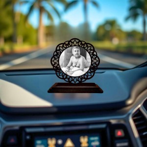 Car Desk/Table Top Sri Sri Thakur Anukul Chandra Wooden Showpiece 3x4 Inches, Compact & Stylish Spiritual Display for Car, Home & Office (Pack of 1) (F19758) Car Desk/Table Top Sri Sri Thakur Anukul Chandra Wooden Showpiece 3x4 Inches, Compact & Stylish Spiritual Display for Car, Home & Office (Pack of 1) (F19758)