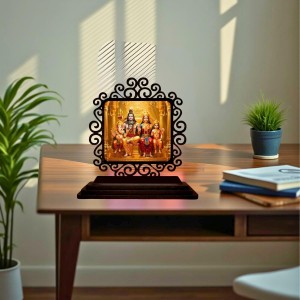 Car Desk/Table Top Lord Shiva and Parvathi Wooden Showpiece 3x4 Inches, Compact & Stylish Spiritual Display for Car, Home & Office (Pack of 1) (F19812) Car Desk/Table Top Lord Shiva and Parvathi Wooden Showpiece 3x4 Inches, Compact & Stylish Spiritual Display for Car, Home & Office (Pack of 1) (F19812)