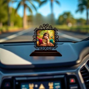 Car Desk/Table Top Beautiful Radha Wooden Showpiece 3x4 Inches, Compact & Stylish Spiritual Display for Car, Home & Office (Pack of 1) (F20063) Car Desk/Table Top Beautiful Radha Wooden Showpiece 3x4 Inches, Compact & Stylish Spiritual Display for Car, Home & Office (Pack of 1) (F20063)