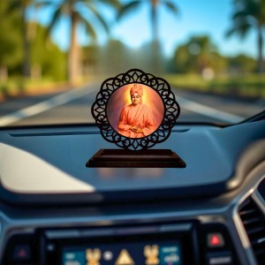 Car Desk/Table Top Swami Vivekananda Wooden Showpiece 3x4 Inches, Compact & Stylish Spiritual Display for Car, Home & Office (Pack of 1) (F19692) Car Desk/Table Top Swami Vivekananda Wooden Showpiece 3x4 Inches, Compact & Stylish Spiritual Display for Car, Home & Office (Pack of 1) (F19692)
