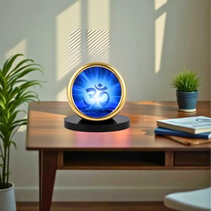 Car Desk/Table Top Om Symbol Metal Golden Photo Stand 2x2 Inches, Compact & Stylish Spiritual Display for Car, Home & Office (Pack of 1) (F18668) Car Desk/Table Top Om Symbol Metal Golden Photo Stand 2x2 Inches, Compact & Stylish Spiritual Display for Car, Home & Office (Pack of 1) (F18668)