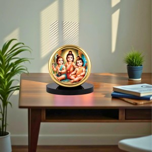 Car Desk/Table Top Rama Lakshmana Bharatha Metal Golden Photo Stand 2x2 Inches, Compact & Stylish Spiritual Display for Car, Home & Office (Pack of 1) (F18532) Car Desk/Table Top Rama Lakshmana Bharatha Metal Golden Photo Stand 2x2 Inches, Compact & Stylish Spiritual Display for Car, Home & Office (Pack of 1) (F18532)