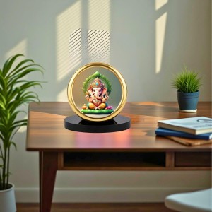 Car Desk/Table Top Lord Ganesha Metal Golden Photo Stand 2x2 Inches, Compact & Stylish Spiritual Display for Car, Home & Office (Pack of 1) (F18536) Car Desk/Table Top Lord Ganesha Metal Golden Photo Stand 2x2 Inches, Compact & Stylish Spiritual Display for Car, Home & Office (Pack of 1) (F18536)
