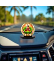 Car Desk/Table Top Parvathi Maa Metal Golden Photo Stand 2x2 Inches, Compact & Stylish Spiritual Display for Car, Home & Office (Pack of 1) (F18647)
