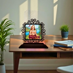Car Desk/Table Top Adhi Shankaracharya Wooden Showpiece 3x4 Inches, Compact & Stylish Spiritual Display for Car, Home & Office (Pack of 1) (F19779) Car Desk/Table Top Adhi Shankaracharya Wooden Showpiece 3x4 Inches, Compact & Stylish Spiritual Display for Car, Home & Office (Pack of 1) (F19779)