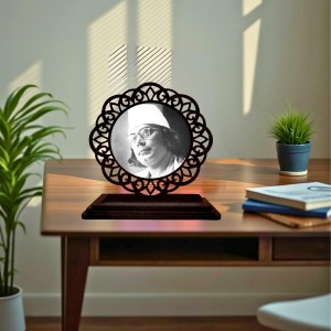 Car Desk/Table Top Kazi Nazrul Islam Wooden Showpiece 3x4 Inches, Compact & Stylish Spiritual Display for Car, Home & Office (Pack of 1) (F19550) Car Desk/Table Top Kazi Nazrul Islam Wooden Showpiece 3x4 Inches, Compact & Stylish Spiritual Display for Car, Home & Office (Pack of 1) (F19550)