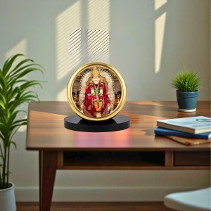 Car Desk/Table Top Lord Saibaba Metal Golden Photo Stand 2x2 Inches, Compact & Stylish Spiritual Display for Car, Home & Office (Pack of 1) (F18599) Car Desk/Table Top Lord Saibaba Metal Golden Photo Stand 2x2 Inches, Compact & Stylish Spiritual Display for Car, Home & Office (Pack of 1) (F18599)