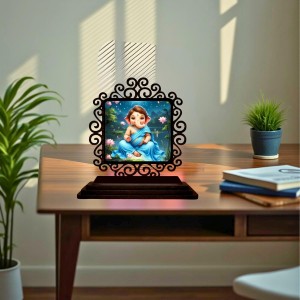 Car Desk/Table Top Lord Ganesha Wooden Showpiece 3x4 Inches, Compact & Stylish Spiritual Display for Car, Home & Office (Pack of 1) (F19884) Car Desk/Table Top Lord Ganesha Wooden Showpiece 3x4 Inches, Compact & Stylish Spiritual Display for Car, Home & Office (Pack of 1) (F19884)