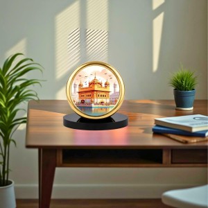 Car Desk/Table Top Golden Temple Metal Golden Photo Stand 2x2 Inches, Compact & Stylish Spiritual Display for Car, Home & Office (Pack of 1) (F18602) Car Desk/Table Top Golden Temple Metal Golden Photo Stand 2x2 Inches, Compact & Stylish Spiritual Display for Car, Home & Office (Pack of 1) (F18602)