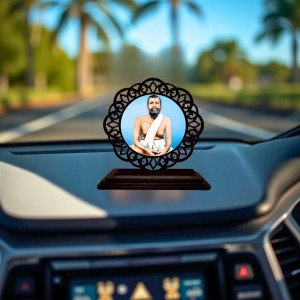 Car Desk/Table Top Ramakrishna Paramahamsa Wooden Showpiece 3x4 Inches, Compact & Stylish Spiritual Display for Car, Home & Office (Pack of 1) (F19691) Car Desk/Table Top Ramakrishna Paramahamsa Wooden Showpiece 3x4 Inches, Compact & Stylish Spiritual Display for Car, Home & Office (Pack of 1) (F19691)