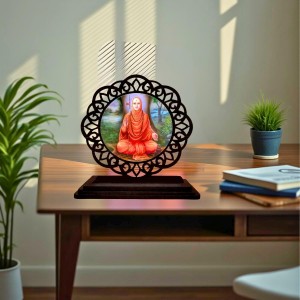 Car Desk/Table Top Narasimha Saraswati Wooden Showpiece 3x4 Inches, Compact & Stylish Spiritual Display for Car, Home & Office (Pack of 1) (F19673) Car Desk/Table Top Narasimha Saraswati Wooden Showpiece 3x4 Inches, Compact & Stylish Spiritual Display for Car, Home & Office (Pack of 1) (F19673)