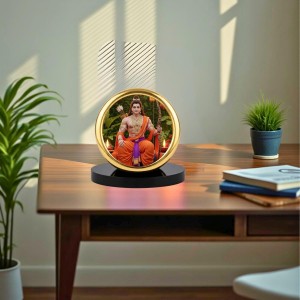Car Desk/Table Top Lord Rama Metal Golden Photo Stand 2x2 Inches, Compact & Stylish Spiritual Display for Car, Home & Office (Pack of 1) (F18530) Car Desk/Table Top Lord Rama Metal Golden Photo Stand 2x2 Inches, Compact & Stylish Spiritual Display for Car, Home & Office (Pack of 1) (F18530)