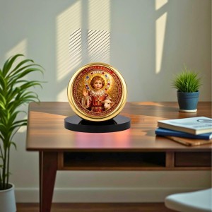 Car Desk/Table Top Lord Jesus Metal Golden Photo Stand 2x2 Inches, Compact & Stylish Spiritual Display for Car, Home & Office (Pack of 1) (F18518) Car Desk/Table Top Lord Jesus Metal Golden Photo Stand 2x2 Inches, Compact & Stylish Spiritual Display for Car, Home & Office (Pack of 1) (F18518)