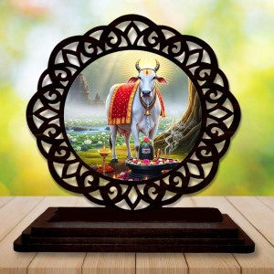 Car Desk/Table Top GOmmatha Wooden Showpiece 3x4 Inches, Compact & Stylish Spiritual Display for Car, Home & Office (Pack of 1) (F19707) Car Desk/Table Top GOmmatha Wooden Showpiece 3x4 Inches, Compact & Stylish Spiritual Display for Car, Home & Office (Pack of 1) (F19707)