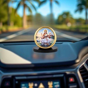 Car Desk/Table Top Goddess Saraswathi Metal Golden Photo Stand 2x2 Inches, Compact & Stylish Spiritual Display for Car, Home & Office (Pack of 1) (F18875) Car Desk/Table Top Goddess Saraswathi Metal Golden Photo Stand 2x2 Inches, Compact & Stylish Spiritual Display for Car, Home & Office (Pack of 1) (F18875)
