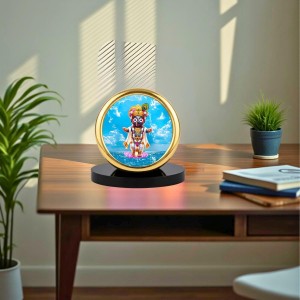 Car Desk/Table Top Lord Jagannath Metal Golden Photo Stand 2x2 Inches, Compact & Stylish Spiritual Display for Car, Home & Office (Pack of 1) (F18847) Car Desk/Table Top Lord Jagannath Metal Golden Photo Stand 2x2 Inches, Compact & Stylish Spiritual Display for Car, Home & Office (Pack of 1) (F18847)