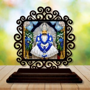 Car Desk/Table Top Khatu Shyam Wooden Showpiece 3x4 Inches, Compact & Stylish Spiritual Display for Car, Home & Office (Pack of 1) (F19915) Car Desk/Table Top Khatu Shyam Wooden Showpiece 3x4 Inches, Compact & Stylish Spiritual Display for Car, Home & Office (Pack of 1) (F19915)