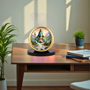 Car Desk/Table Top Lord Shiva Metal Golden Photo Stand 2x2 Inches, Compact & Stylish Spiritual Display for Car, Home & Office (Pack of 1) (F18756) Car Desk/Table Top Lord Shiva Metal Golden Photo Stand 2x2 Inches, Compact & Stylish Spiritual Display for Car, Home & Office (Pack of 1) (F18756)