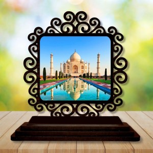 Car Desk/Table Top Beautiful Tajmahaal Wooden Showpiece 3x4 Inches, Compact & Stylish Spiritual Display for Car, Home & Office (Pack of 1) (F19953) Car Desk/Table Top Beautiful Tajmahaal Wooden Showpiece 3x4 Inches, Compact & Stylish Spiritual Display for Car, Home & Office (Pack of 1) (F19953)
