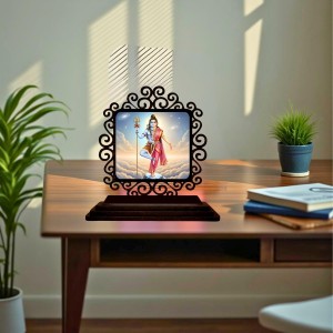 Car Desk/Table Top Arthanareeshwar Wooden Showpiece 3x4 Inches, Compact & Stylish Spiritual Display for Car, Home & Office (Pack of 1) (F19892) Car Desk/Table Top Arthanareeshwar Wooden Showpiece 3x4 Inches, Compact & Stylish Spiritual Display for Car, Home & Office (Pack of 1) (F19892)