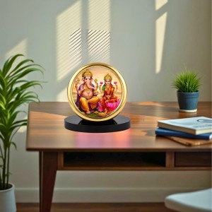 Car Desk/Table Top Lord Ganesha and Lakshmi Metal Golden Photo Stand 2x2 Inches, Compact & Stylish Spiritual Display for Car, Home & Office (Pack of 1) (F18865) Car Desk/Table Top Lord Ganesha and Lakshmi Metal Golden Photo Stand 2x2 Inches, Compact & Stylish Spiritual Display for Car, Home & Office (Pack of 1) (F18865)