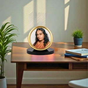 Car Desk/Table Top Pramahamsa Yogananda Metal Golden Photo Stand 2x2 Inches, Compact & Stylish Spiritual Display for Car, Home & Office (Pack of 1) (F18444) Car Desk/Table Top Pramahamsa Yogananda Metal Golden Photo Stand 2x2 Inches, Compact & Stylish Spiritual Display for Car, Home & Office (Pack of 1) (F18444)