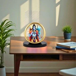 Car Desk/Table Top Lord Rama Metal Golden Photo Stand 2x2 Inches, Compact & Stylish Spiritual Display for Car, Home & Office (Pack of 1) (F18902) Car Desk/Table Top Lord Rama Metal Golden Photo Stand 2x2 Inches, Compact & Stylish Spiritual Display for Car, Home & Office (Pack of 1) (F18902)