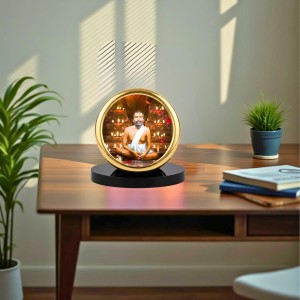 Car Desk/Table Top Ramakrishna Paramahamsa Metal Golden Photo Stand 2x2 Inches, Compact & Stylish Spiritual Display for Car, Home & Office (Pack of 1) (F18694) Car Desk/Table Top Ramakrishna Paramahamsa Metal Golden Photo Stand 2x2 Inches, Compact & Stylish Spiritual Display for Car, Home & Office (Pack of 1) (F18694)