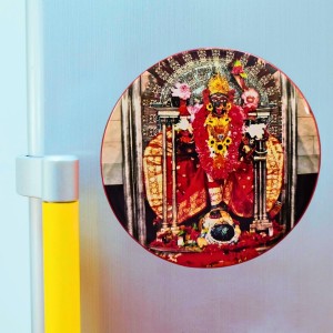 Stainless Steel Round Maa Kali Fridge Magnet | Devotional & Decorative Refrigerator Magnet for Home & Office | Pack of 2 Stainless Steel Round Maa Kali Fridge Magnet | Devotional & Decorative Refrigerator Magnet for Home & Office | Pack of 2